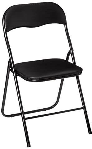 5five - sedia pieghevole nera