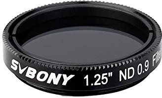 SVBONY SV139 Teleskop Filter Mondfilter 3,2 cm 12,5 Prozent Transmission Teleskop Filter ND8 Neutraldichtefilter für Teleskop Okular reduzieren Mond Oberflächen Gesamthelligkeit