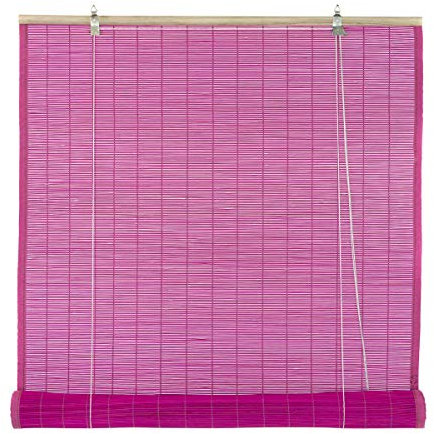 STI Tapparella avvolgibile Dalia Fucsia bambù 60x230cm Tenda a Rullo Bamboo Arredamento Casa Protezione Luce