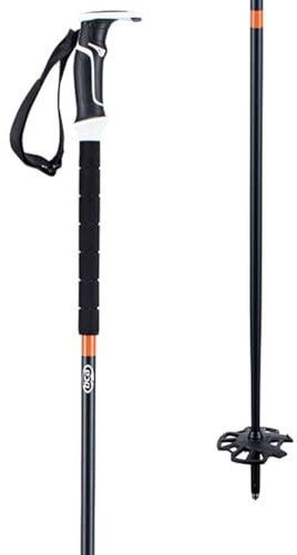 bca Bastón de esquí Unisex Scepter Black para Adultos, 120 cm
