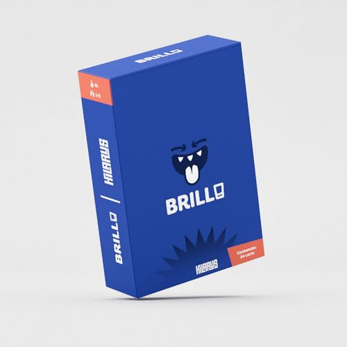 Hilarus BRILLO - Giochi da Tavolo Adulti Alcolici di Carte per Bere ideale per serate tra amici - Idee Regalo per Lei e Lui, per Natale, Amica, Amiche - Regali Simpatici e Divertenti