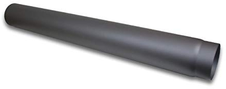 LANZZAS Ugnsrör 1 000 mm förlängning – i diameter Ø 120 mm – färg: gjutjärn – rökrör kaminrör