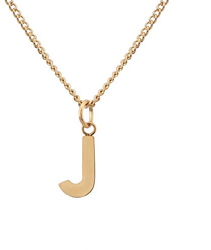GD GOOD.designs EST. 2015 Cadena con Letras de Oro de 18 Quilates para Señoras con Colgante de la A a la Z - Iniciales