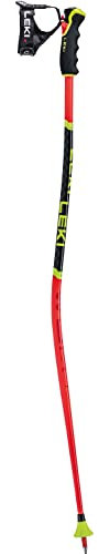 LEKI Unisex-Adult Leki Skistock, Bright Red - Black Neon Yellow, 110 EU