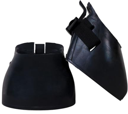 Dura-Tech Protective Rubber Horse Boot | Ultimate Hoof Protection | Ideal Between Trims or Lost Shoes | Easy Slip-On Style | Secure 1 Wide Adjustable Strap | Non-Slip Traction Bottom | Size Large