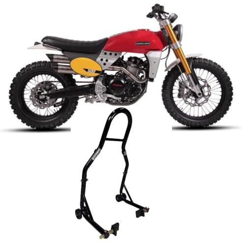 Cavalletto alzamoto alza moto compatibile con Fantic Caballero 125 500 per alzare sollevare il retrotreno la ruota gomma di dietro