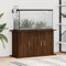 Rantry Aquariumständer Aquarium Unterschrank Aquarien Schrank, Aquarium Tisch mit Stabiler Oberplatte, Aquariumschrank für Sicheren Stand Braun Eichen-Optik 101x41x58 cm Holzwerkstoff