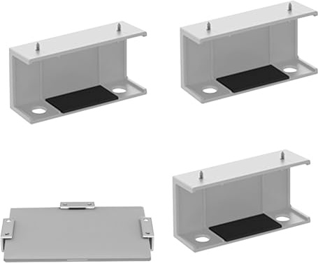 Laptopställ under skrivbord – justerbar monteringshylla, slitstark fäste för bärbara datorer | väggmonterad, robust hållarstativ, organiseringsbricka, kontorsstöd, metallförvaring hårdvara