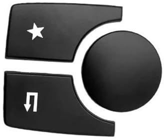 3 Pezzi/set Console Multimediale Manopola Interruttore Pulsante Copertura Adesivo Per Mercedes Per Benz Classe AB CLA GLA W176 W246 C117 W117 X156 Accessori Interni Auto(A Black)