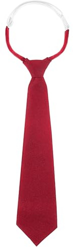 MBAIYO Wine Red Tie for Women, 13 Pre-tied Adjustable Women's Ties Skinny Necktie for Women Uniforms Gradation Business Wedding Cosplay Necktie