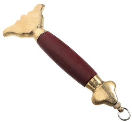 Veemoon Mango de Espada Tai Chi de Madera Pomo de Cobre, Accesorio Reemplazable para Entrenamiento y Competición, Ergonómico y Equilibrado para Artes Marciales