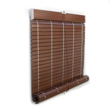 JARDIN202 - Persiana PVC Nogal Oscuro | 117 x 130 cm -