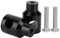 KSTE Paar 25mm Aufzug Lenker Riser Aluminiumlegierung for Motorrad-Modifikation (Schwarz)