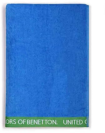 UNITED COLORS OF BENETTON. Colors of Benetton -Strandtuch, 90 x 160 cm, 380 g/m², 100% Baumwolle, Velours, Blau BE143
