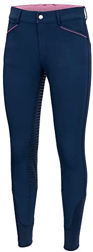 Start WealdenFullGrip Kinder Reithosen Vollbesatz Reithose Mädchen mit Silikon, Vollbesatzreithose, Mädchenreithose, Besatz Reithose, Kinder Reitleggings Silikonvollbesatz (Dunkelblau, 158)