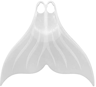 FINS Mermaid Swim Monofin for Snorkeling Diving Swimming Flippers Adult Men Womens (Medium, White)