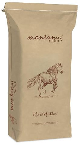 montanus nature Pferdekraft Pro, haferfreies Kraftfutter, Ergänzungsfutter für Pferde, Pellet-Form (25 kg Sack)