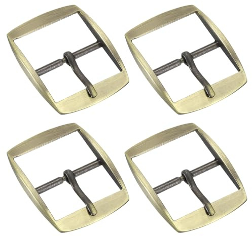 QUARKZMAN Hebilla de Rodillo de Metal 4 Piezas de 1.26 Pulgadas Bronce