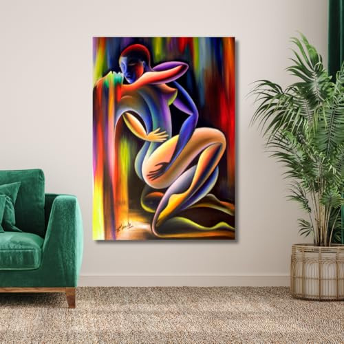 Amore Design Amore Complice - 70 x 100 cm - Stampa su Tela Canvas - Quadro