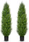 Hollyone 2PCS Artificial Cypress Trees, 5FT Fake Topiary Trees with Detachable Trunks, Decorative Faux Topiaries for Indoor&Outdoor Home Decor Garden Balcony Patio Entryway (150CM)