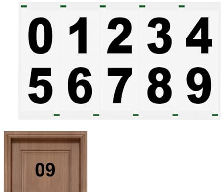 Autocollants Numéros Pour Boîte Aux Lettres,Chiffres Imperméables Réfléchissants Pour Extérieur - Autocollants Pour Portes Maison Bâtiments Commerciaux Voitures Livraison,Résidentiel Commercial
