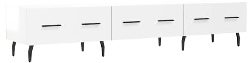 Mobile TV in legno multistrato, supporto televisore con 3 cassetti, mensola esposizione decorazioni, 150x36x30 cm, mobile per dispositivi multimediali, scaffale per riviste e DVD, for salotto e soggio