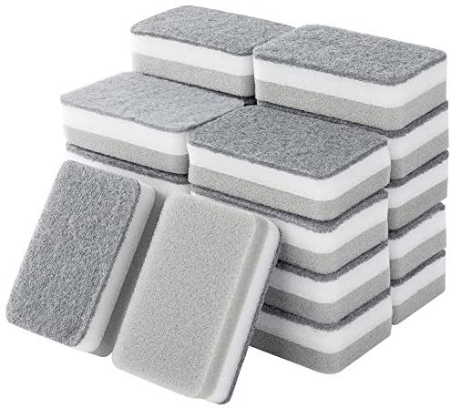 Remingtape last skrubbsvamp, dubbelsidig disksvamp för köket, mångsidig djuprengöring skrubbsvamp, 20 stycken