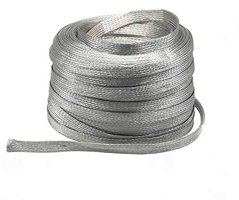 XMRISE piatto stagnato intrecciato di rame filo di terra del cavo elettrico Stranded Bare flessibile di messa a terra Piombo conduttori conduttivi 10#