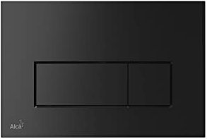 AlcaPlast Placa de accionamiento para cisterna de inodoro, serie M57x, color: negro mate