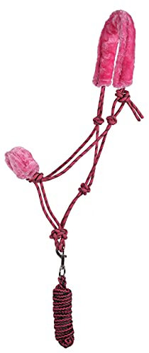 ARBO-INOX Knotenhalfter-Set mit abnehmbarem Kunstfell Halfter mit Strick (COB, Puzzle)