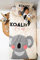 Little Monster Kinderbettwäsche - Koala - 135cm x 200cm - 100% Weiche Baumwolle - Atmungsaktiv - Kinder Bettbezüge mit Reißverschluss - Kinder Bettwäsche Set mit 1 Kissenbezüge 80cm x 80cm