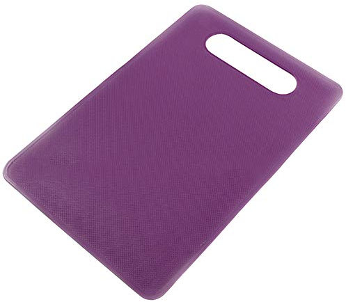 JOEBO Modisches, langlebiges, rutschfestes Kunststoff-Schneidebrett, Lebensmittel-Schneideblock, Matte, Werkzeug, Küche, Kochbedarf, Mintgrün/378 (Color : Purple)