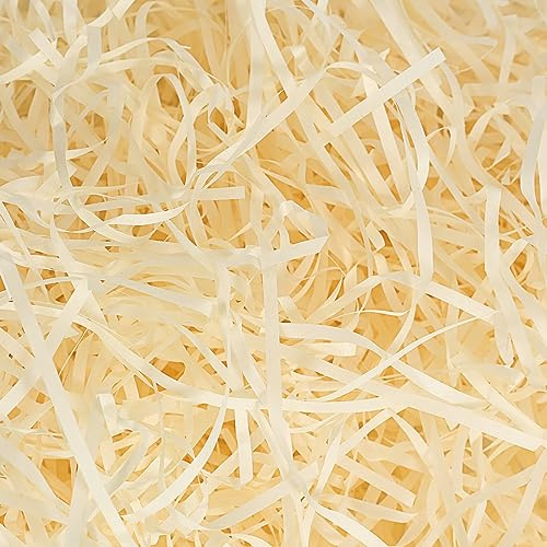 HXJDAM 500 g champagne-strimlat papper för presentaskar, korgar och tillfällen