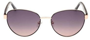 GUESS Unisex GU00101 Sonnenbrille, Black/Other, 55