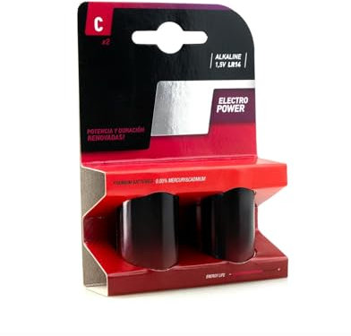PILA ALCALINA LR14-C BL.2: Energia duratura e affidabile per i tuoi dispositivi. Ideale per giocattoli e telecomandi. Potenza compatta e prestazioni elevate garantite.