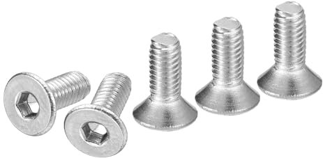 Tornillos de cabeza avellanada M3 x 8 mm, 100 unidades, acero inoxidable, cabeza avellanada, hexágono interior, rosca métrica, roscachapas