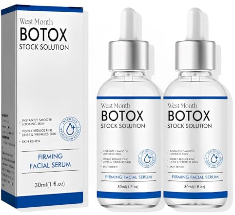 2 Stück Bo-tox Stock Solution Hyalu B5, Bo-tox Serum Soforteffekt Gesicht, Bo-tox Gesichtsserum, Gesichtsserum, das die Haut Nährt und Feine Linien/Falten Reduziert (60ml)