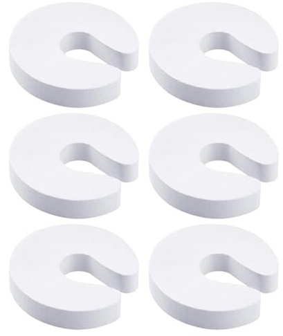 RGZD 6pcs Klemmschutz für Türen, Tür klemmschutz, Einklemmschutz, Tür Quetschschutz, Klemmschutz Baby Schaumstoff Trstopper Kindersicherung fr Tren Fenster, Kinder Sicherung Fingerklemmschutz(Weiß)
