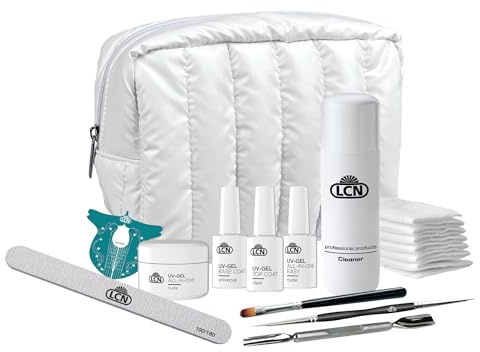 LCN Professional Starter Set - No File Gel Einsteiger Nagelmodellage-Set für Gelnägel - Komplettpaket für perfekte Nägel - Ohne LED-UV-Lampe - vegan, Säure- & HEMA-frei