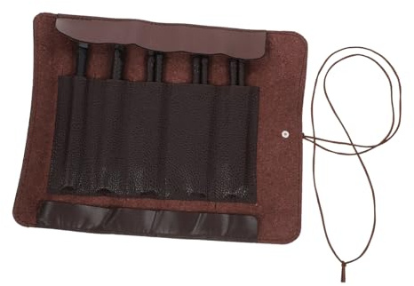 SMASOLO Set Utensili Intaglio Legno 8 Pezzi con Custodia Portatile per Falegnami Principianti e Professionisti, Strumenti Antiruggine Durevoli per Laboratorio di Scultura Legno