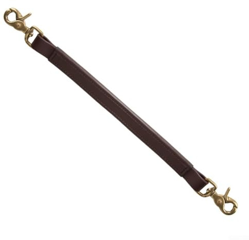 Cinghia in pelle per sella inglese con fibbie in ottone sicure per aiutare il pilota in equilibrio e fiducia nell'allenamento a cavallo (marrone)