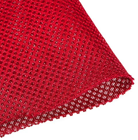 sourcing map Red Speaker Mesh Grill Panno (non tessitura di canna) Stereo Box Tessuto Antipolvere Audio Panno 50 cm x 160 cm 50,8 cm x 160 cm