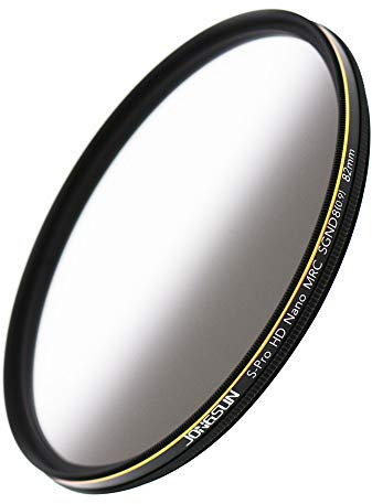 JONGSUN 82mm ND Filter, Grauer Verlaufsfilter Neutraldichtefilter, 18-Schichten Mehrfachbeschichtung, Optisches Glas Schott B270, CSGND8 (0,9) 3-Stop