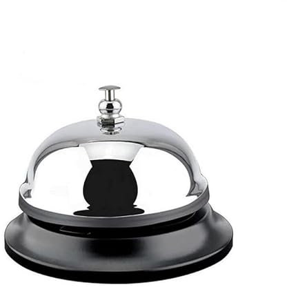 UQMIQURA Tischglocke Tischklingel Rezeptionsklingel, Rezeptionsklingel mit Knackigem Klingeln,Tischklingel für Restaurants, Hotels, Bars