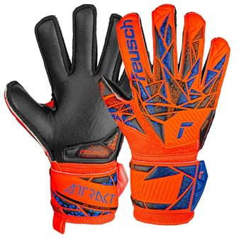 Reusch Attrakt Silver Junior Torwarthandschuhe Kinder Jugendliche Fußballhandschuhe für Jungen und Mädchen geeignet für alle Wetterbedingungen und Spielfeldoberflächen