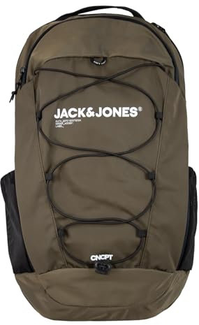 JACK & JONES Herren Damen Rucksack JACZITRUS Backpack, Farbe:Braun, Artikel:-shitake