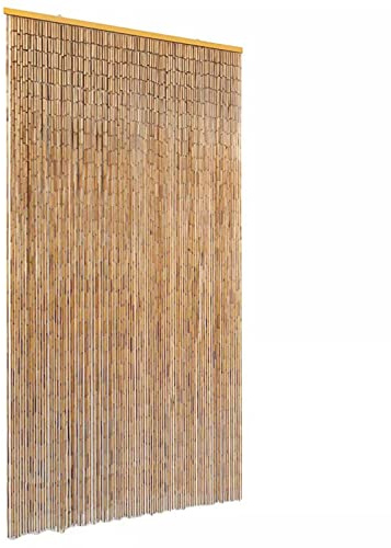ShGaxin Rideau en bambou pour porte contre les insectes, rideaux de portes extérieures, rideaux anti-mouches, 100 x 220 cm