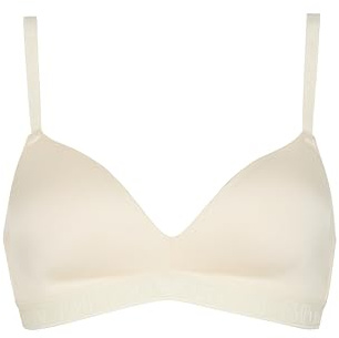 Emporio Armani Sujetador Triangular Acolchado de Microfibra para Mujer, Color Blanco, Talla M, Blanco, M