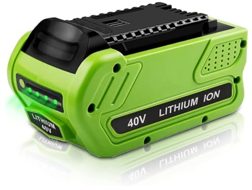 6000mAh Ersatzakku für GreenWorks 40V Akku Li-ion G-MAX Langlebige Batterie, passend für GreenWorks Akku 40V Model 29462 29727 29252 20202 22262 25312 25322 20642 22272 27062 21242