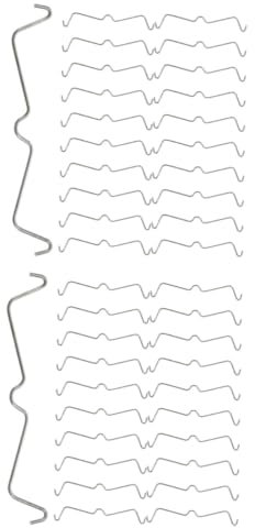 PRETYZOOM 2 Sätze Hakenverschlussschnalle Im Freien Wände Pegboard Groß Aufhänger Für Hakenschloss Rostfreie Schlösser Garagenzubehör Steckbrett Zubehör Rostfreier Stahl Silber 60 Stück * 2
